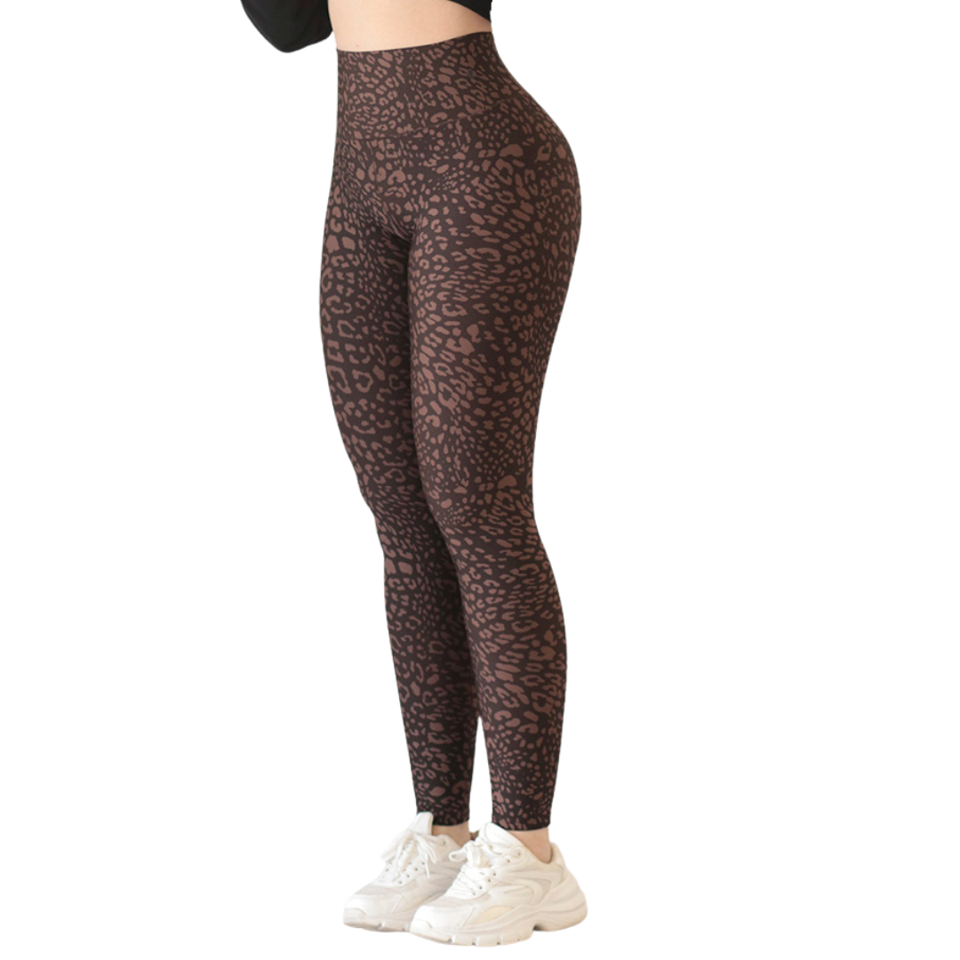 🔹 Leggings push up | Supplex Stretch, Liso – Café