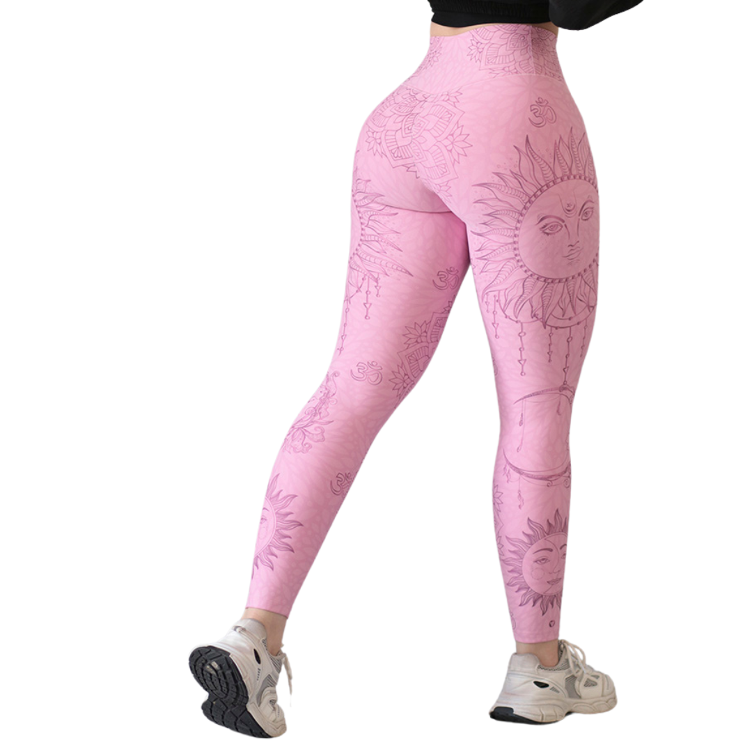🔹 Leggings básico con bolsillos | Supplex Stretch, Liso – rosa