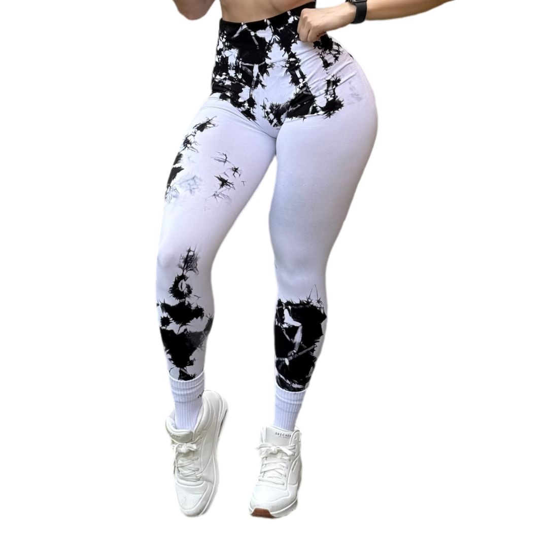 ADRIANAOLIMPO® | Leggins - Leggings Burbuja + Push Up | Seamless Compresión - Tie Day Blanco | Ropa deportiva para mujer Elite HotSale Blackfriaday Envío Gratis a México. Mayoreo Menudeo Ofertas Exclusivas