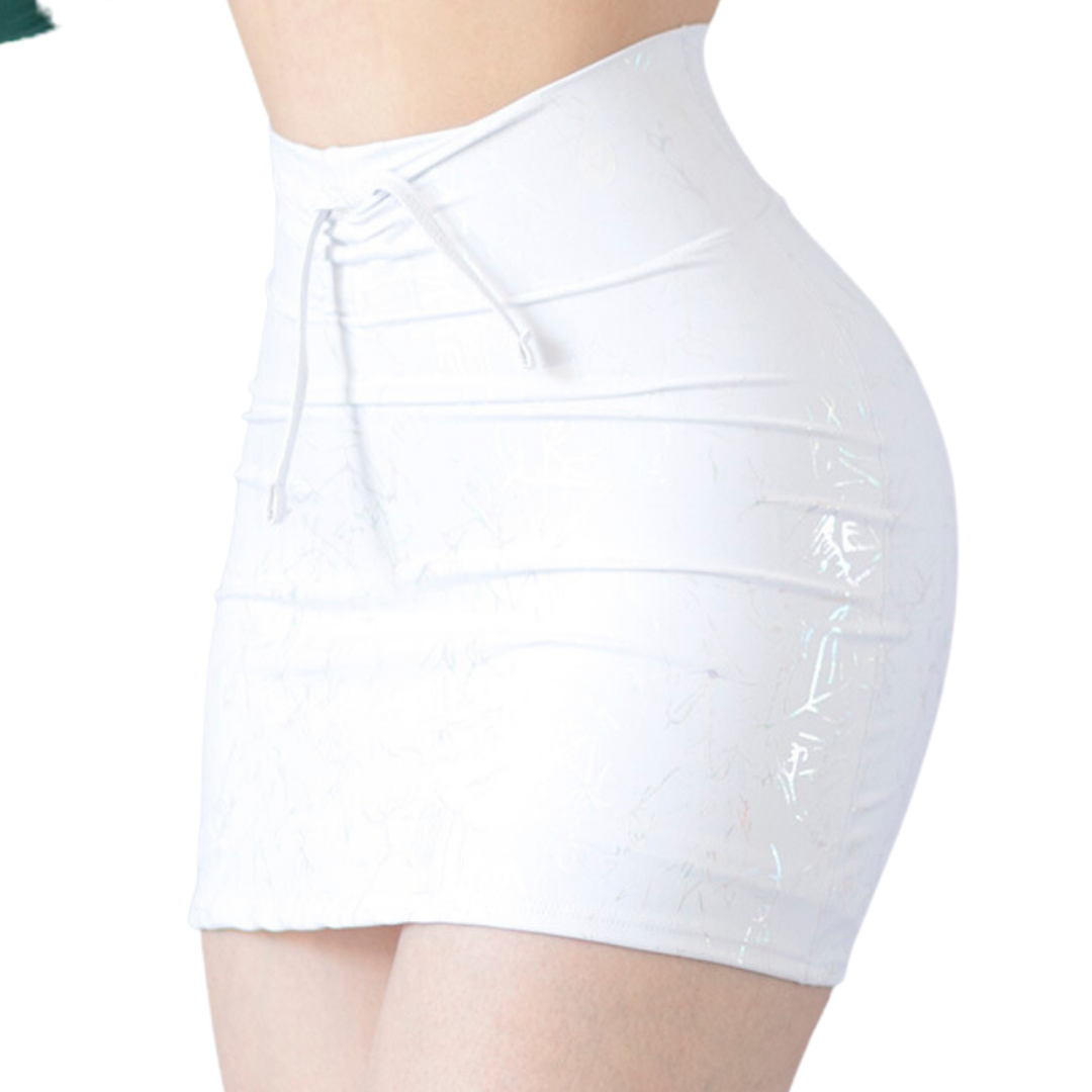 FALDA SHORT ELITE | SHINY MINI TEXTURIZADA