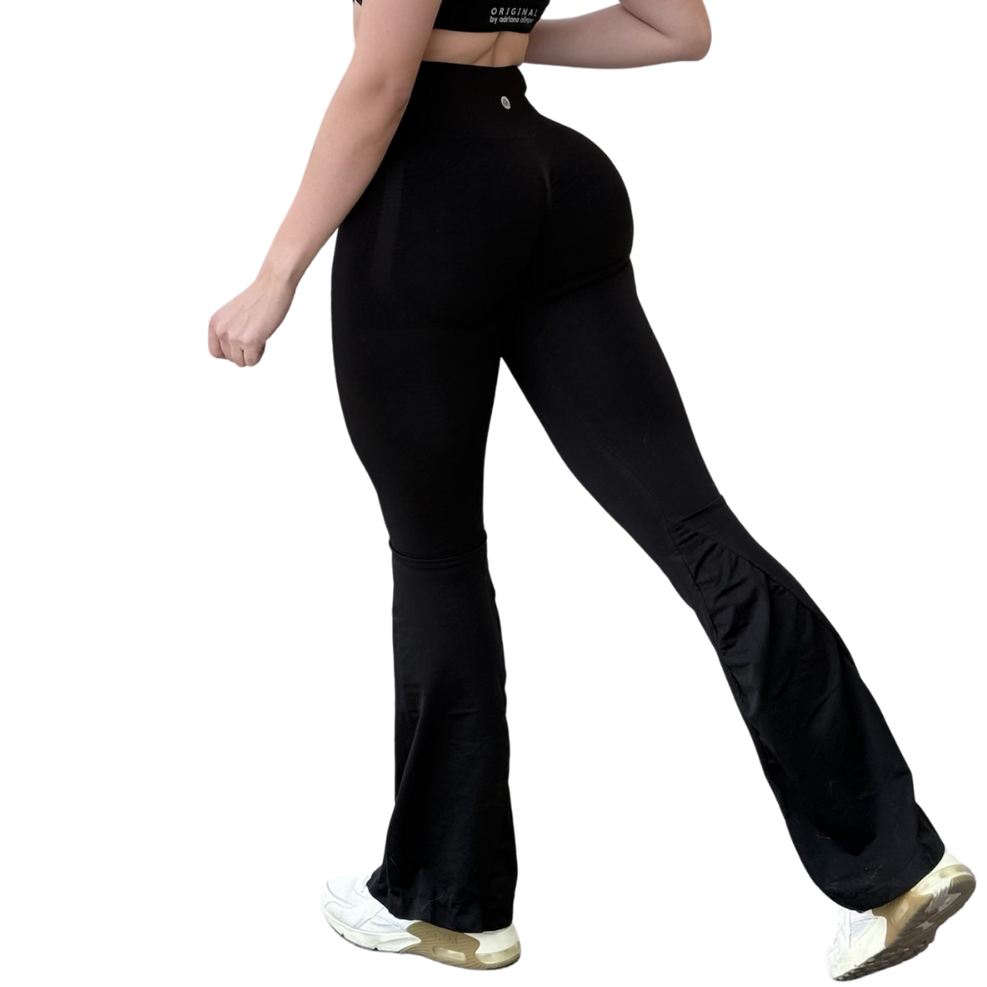 Leggings Deportivos Seamless de Compresión para Mujer Fitness: Glúteos Redondos, Vientre Plano y Cintura Definida | Push Up + Compresión Faja, Ultra Cómodos y Sin Costuras, Color Chocolate, Color Negro | Adriana Olimpo