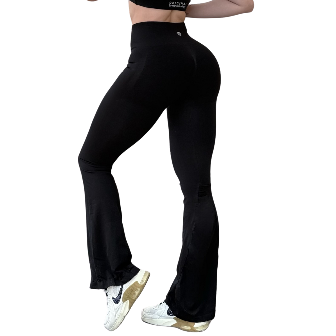 Leggings Deportivos Seamless de Compresión para Mujer Fitness: Glúteos Redondos, Vientre Plano y Cintura Definida | Push Up + Compresión Faja, Ultra Cómodos y Sin Costuras, Color Chocolate, Color Negro | Adriana Olimpo