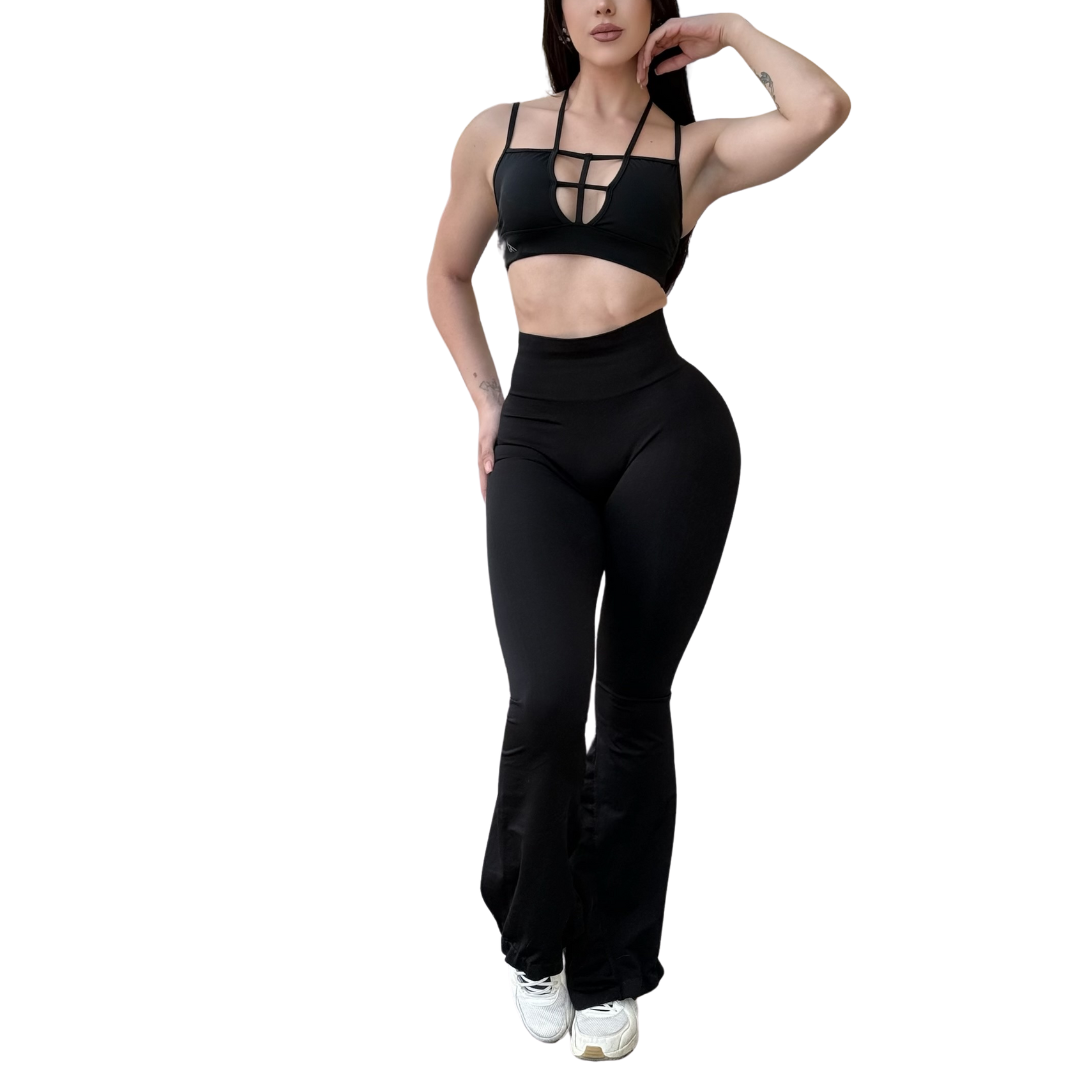 Leggings Deportivos Seamless de Compresión para Mujer Fitness: Glúteos Redondos, Vientre Plano y Cintura Definida | Push Up + Compresión Faja, Ultra Cómodos y Sin Costuras, Color Chocolate, Color Negro | Adriana Olimpo