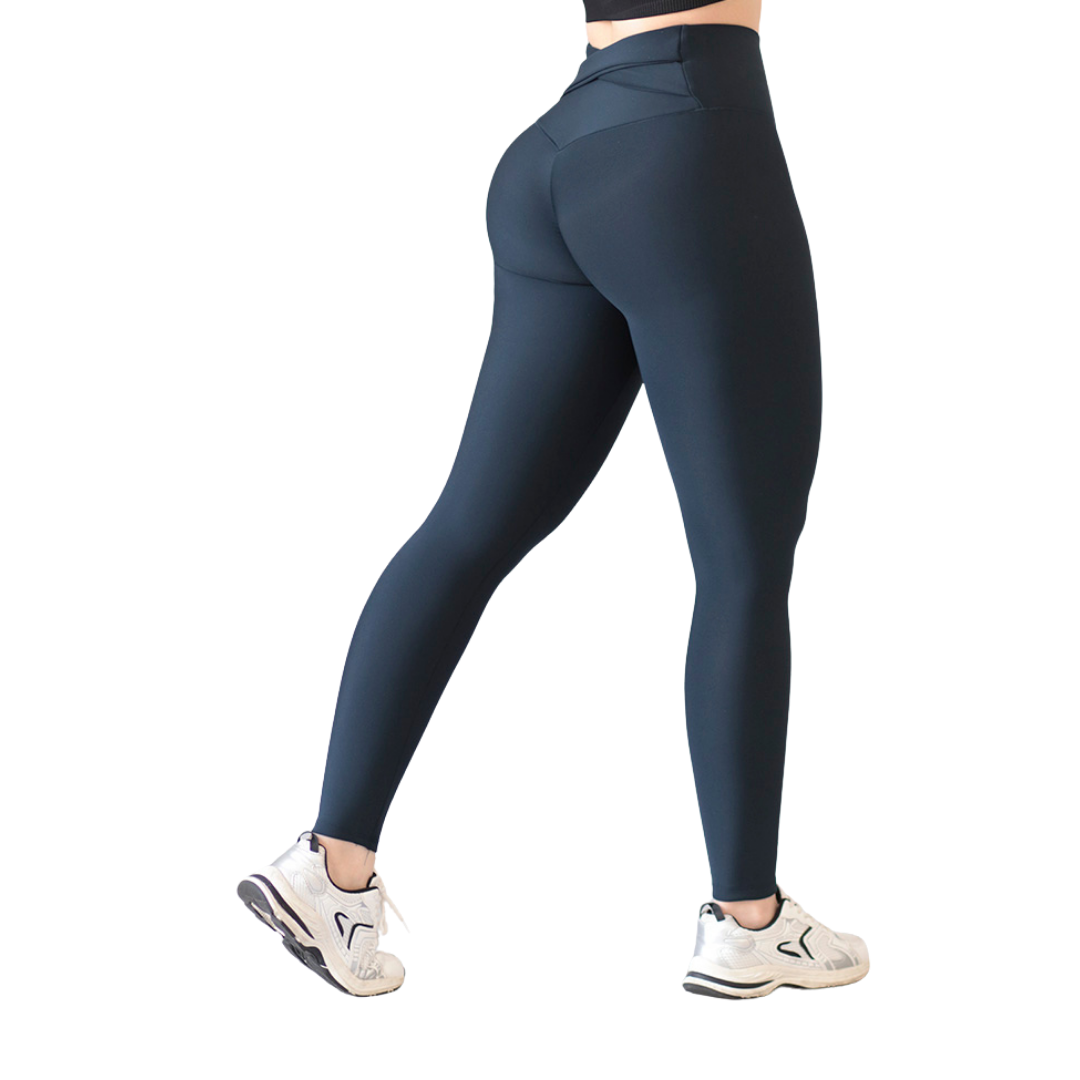 🔹 Leggings push up | Supplex Stretch, Liso – Azul marino