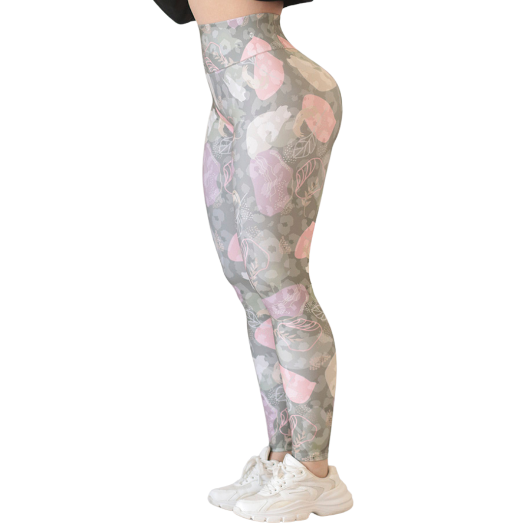 🔹 Leggings push up | Supplex Stretch, Liso – Flores