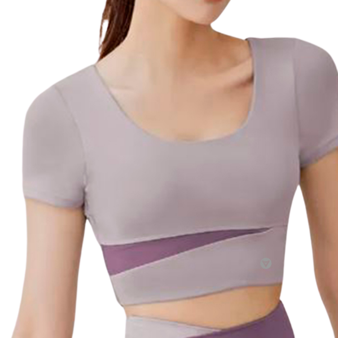 ELITE | CROP TOP CON COPAS MANGA CORTA