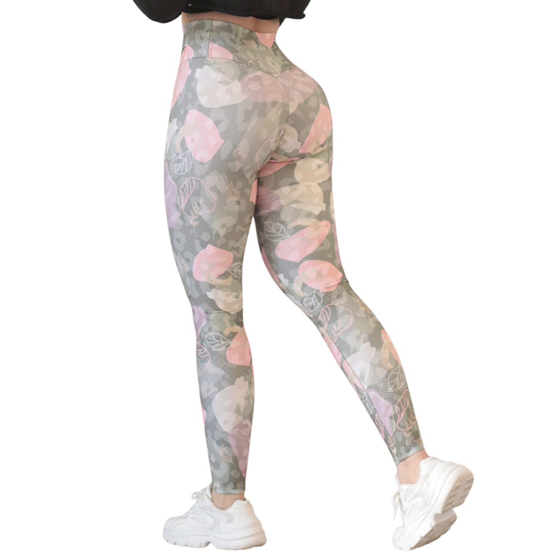 🔹 Leggings push up | Supplex Stretch, Liso – Flores
