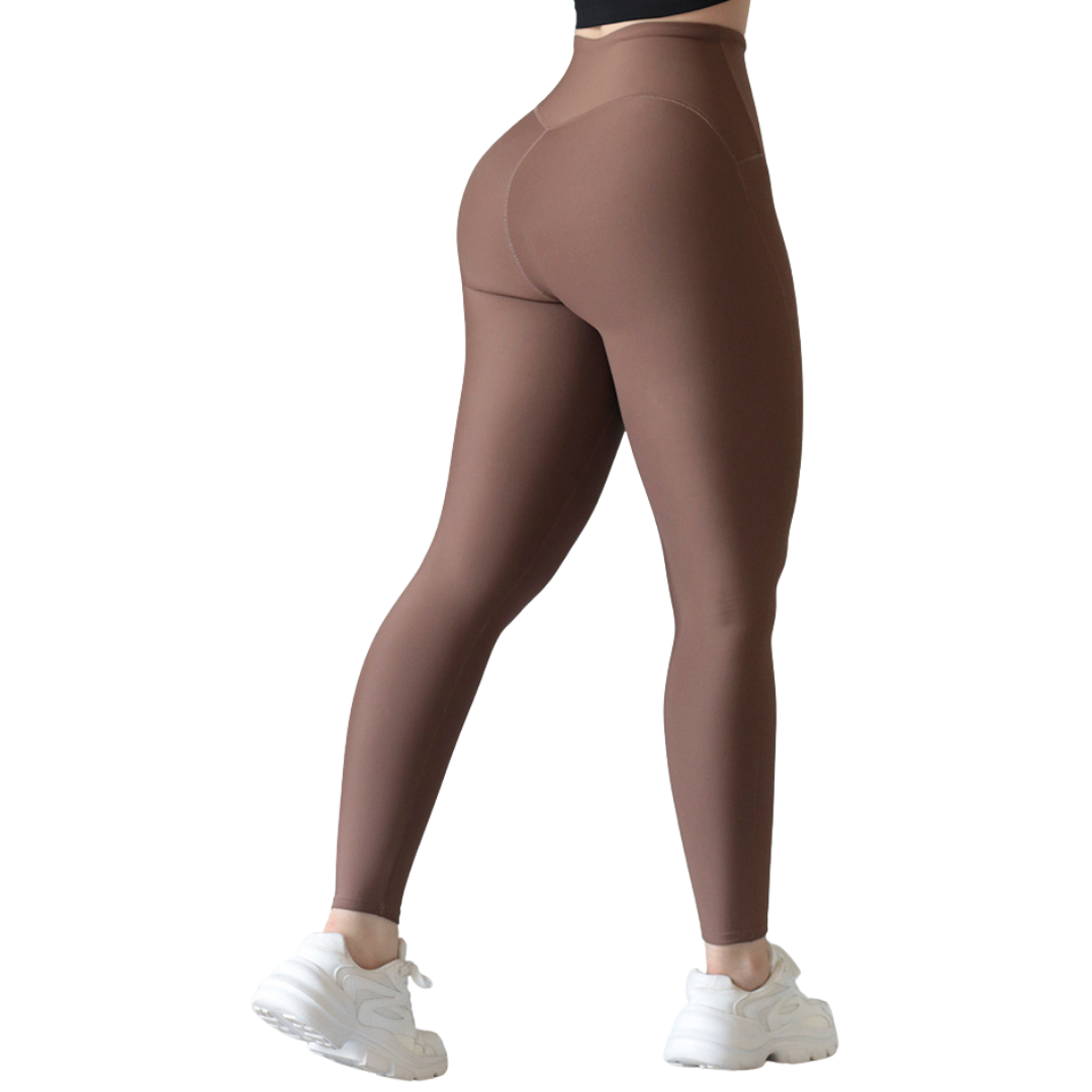 🔹Leggings básico | Supplex Stretch, Liso - caramelo