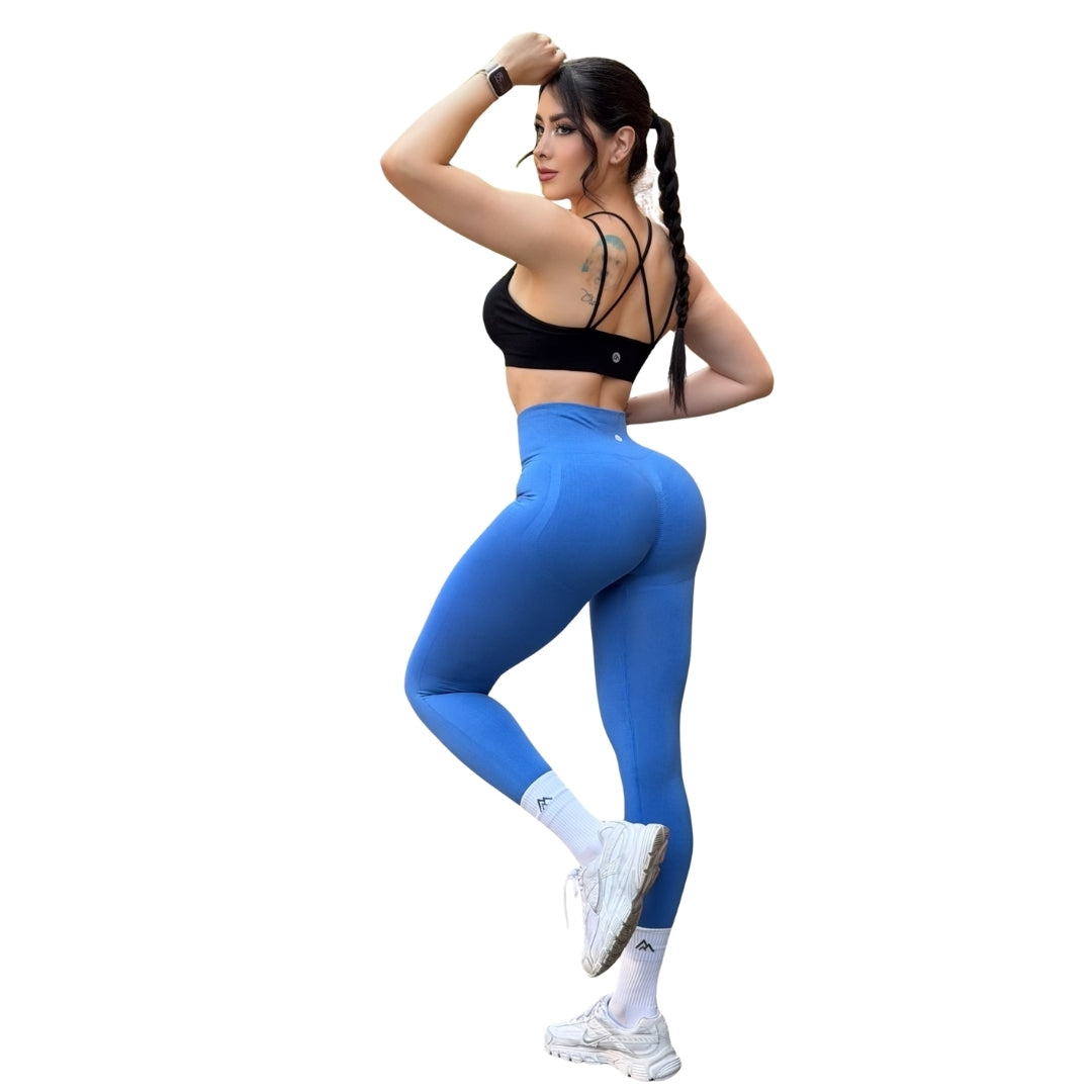 ADRIANAOLIMPO® | Leggins - Leggings Burbuja + Push Up | Seamless Compresión - Azul | Ropa deportiva para mujer Elite HotSale Blackfriaday Envío Gratis a México. Mayoreo Menudeo Ofertas Exclusivas