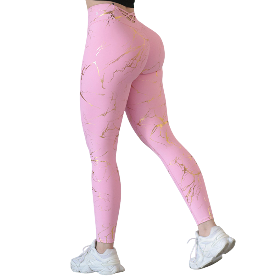🔹 Leggings push up | Supplex Stretch, Destellos – Rayos Rosa