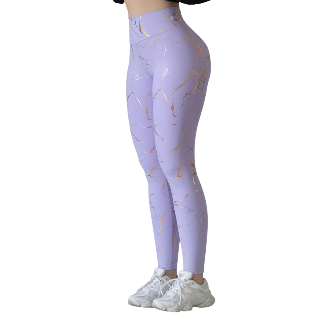 🔹 Leggings push up | Supplex Stretch, Destellos –  Rayos Lila