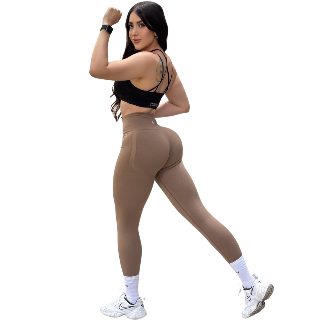 ADRIANAOLIMPO® | Leggins - Leggings Burbuja + Push Up | Seamless Compresión - Moka Obscuro | Ropa deportiva para mujer Elite HotSale Blackfriaday Envío Gratis a México. Mayoreo Menudeo Ofertas Exclusivas