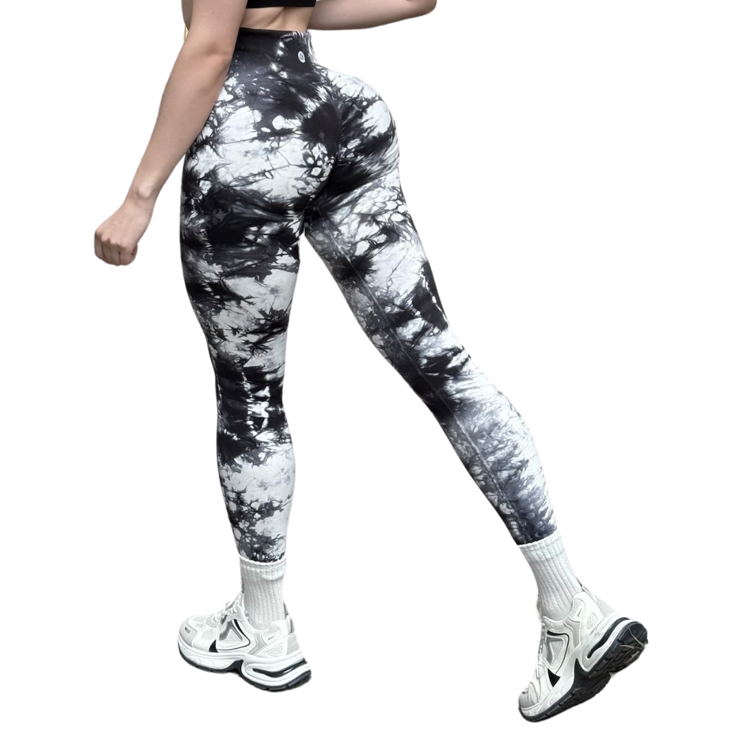 Leggings Deportivos Seamless de Compresión para Mujer Fitness: Glúteos Redondos, Vientre Plano y Cintura Definida | Push Up + Compresión Faja, Ultra Cómodos y Sin Costuras, Color blanco gris | Adriana Olimpo