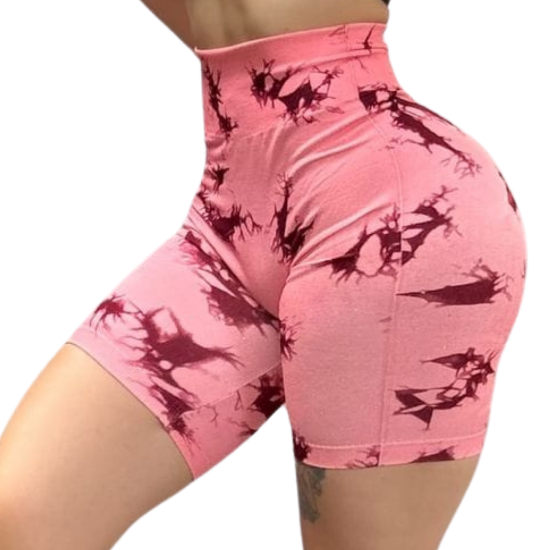 Short Bikers Deportivos para Mujer Fitness: Efecto Push Up, Cintura Alta, Textil Lycra Transpirable Acabado Scrunch | Adriana Olimpo