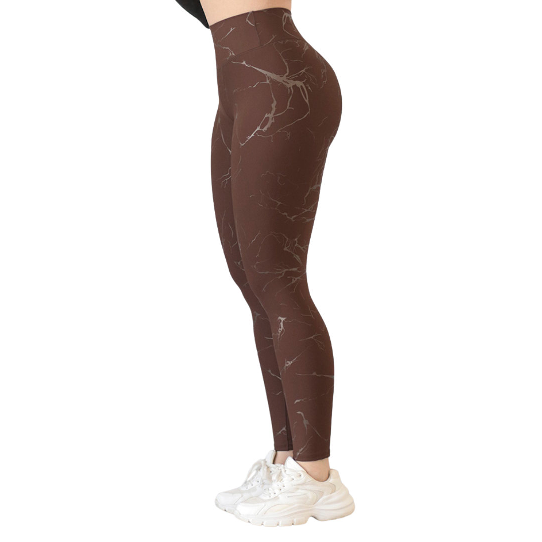 🔹 Leggings push up | Supplex Stretch, Destellos –  Rayos Café