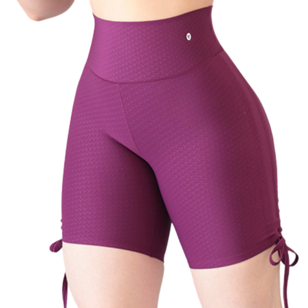 🔹 Short básico | Supplex Stretch, Relieves – morado