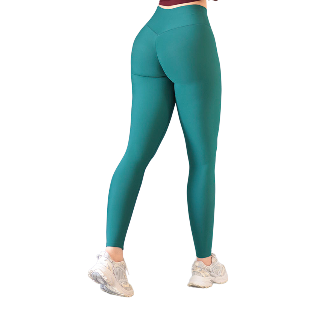Leggings push up | Supplex Stretch, Liso – Verde