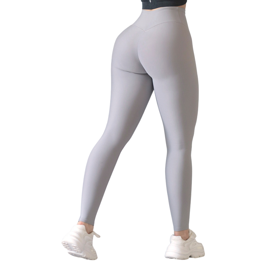 🔹Leggings push up | Supplex Stretch, Liso – plata
