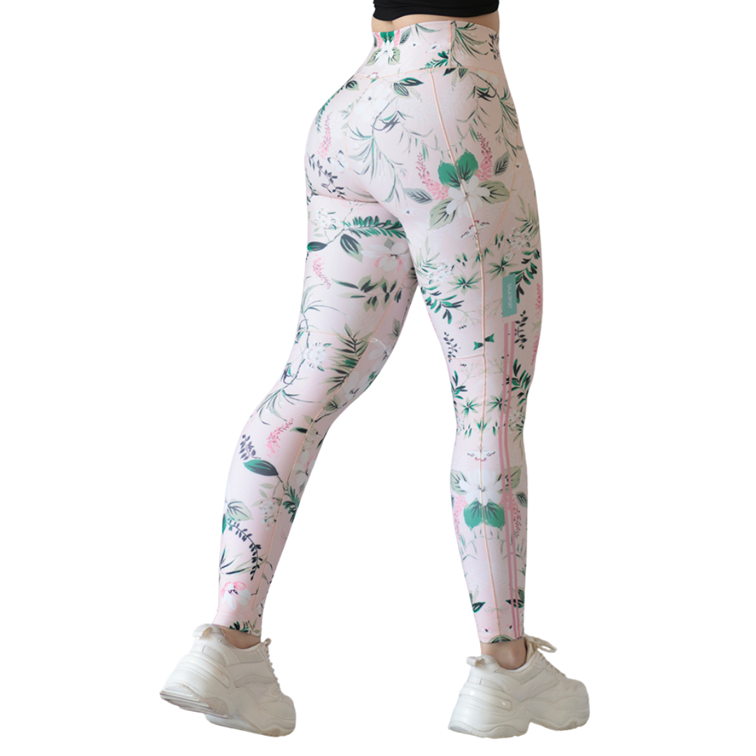 Leggings básico | Supplex Stretch, Liso Naturaleza – Rosa Limonada