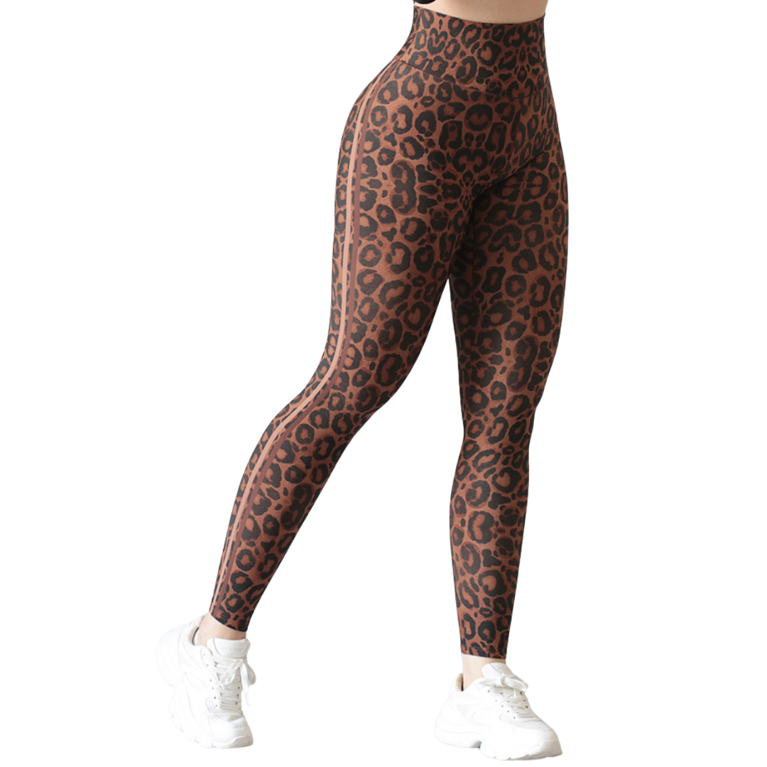 🔹Leggings push up | Supplex Stretch, Liso - café