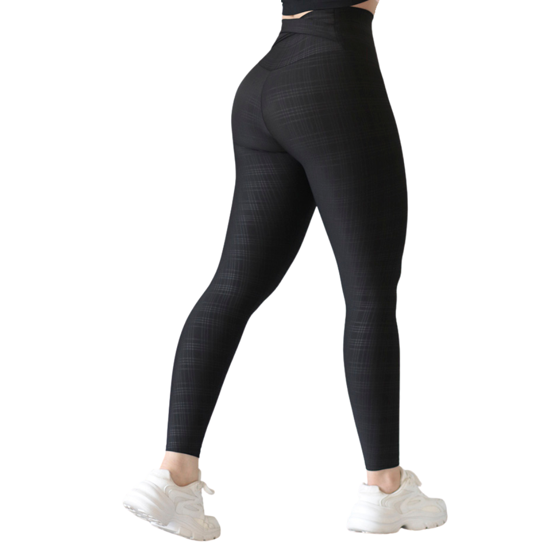 🔹 Leggings básico | Supplex Stretch, Relieves – Negro wod