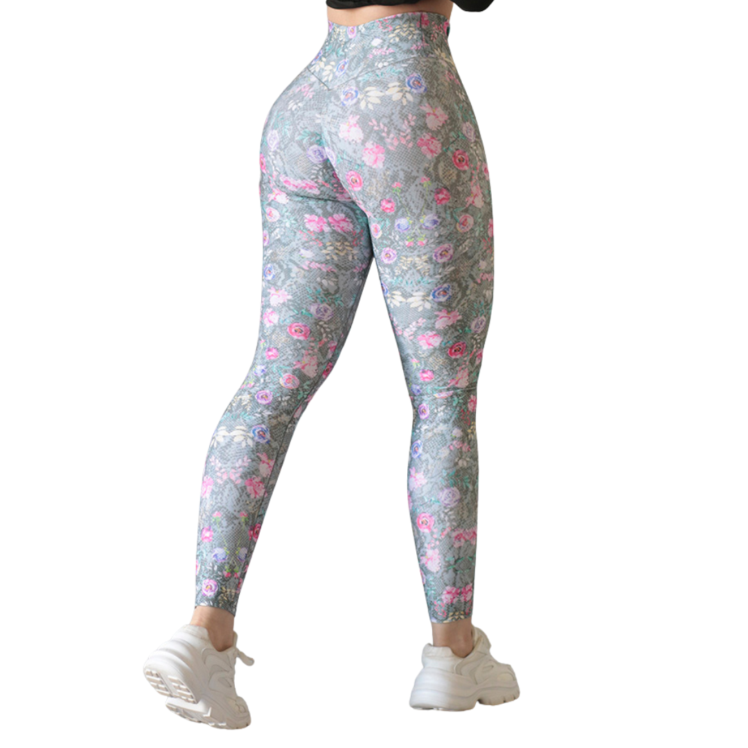 🔹 Leggings push up | Supplex Stretch, Liso – Flores
