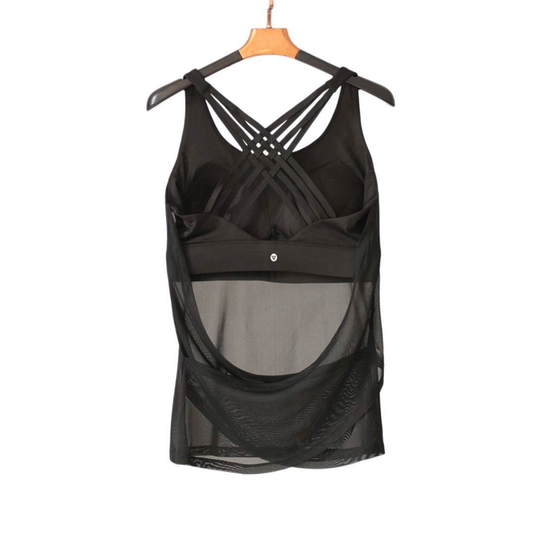 Tank top | Transpirable, Mesh – Negra
