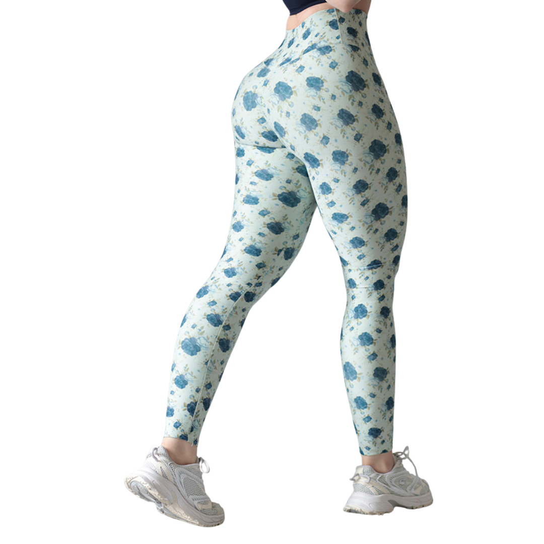 Leggings push up | Supplex Stretch, Liso Rosas – Menta