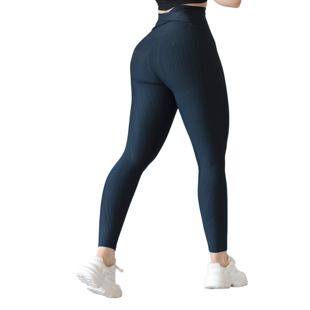 🔹 Leggings básico | Supplex Stretch, Relieves – Azul wod