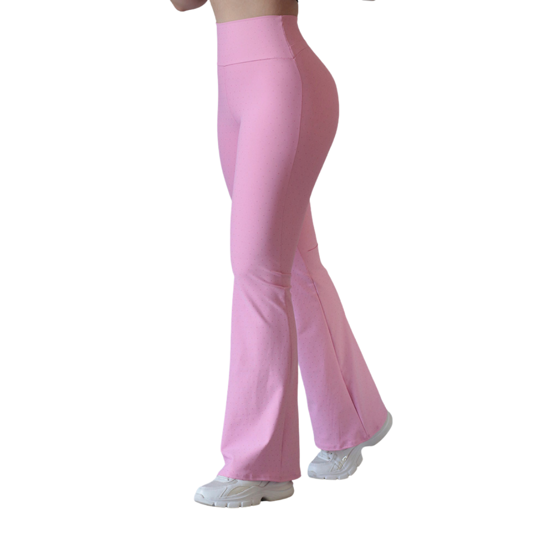 🔹 Leggings básico | Supplex Stretch, Destellos Corazoncito – Rosa