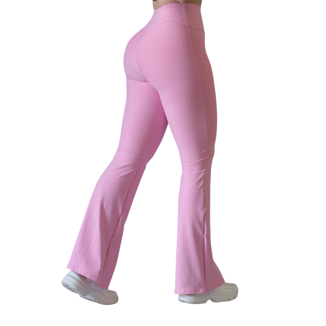 🔹 Leggings básico | Supplex Stretch, Destellos Corazoncito – Rosa