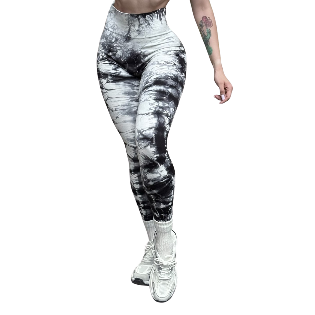 Leggings Deportivos Seamless de Compresión para Mujer Fitness: Glúteos Redondos, Vientre Plano y Cintura Definida | Push Up + Compresión Faja, Ultra Cómodos y Sin Costuras, Color blanco gris | Adriana Olimpo