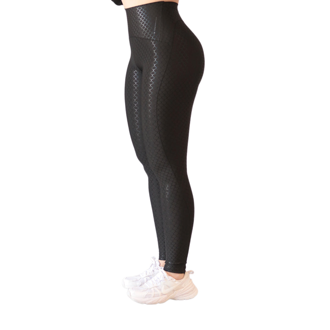 Leggings push up | Supplex Stretch, Destellos Sirena – negra