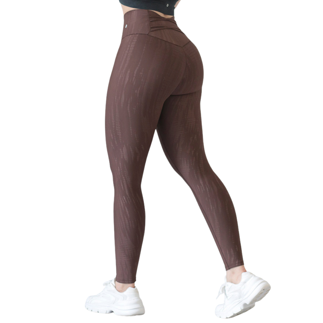🔹Leggings push up | Supplex Stretch, Relieves - café