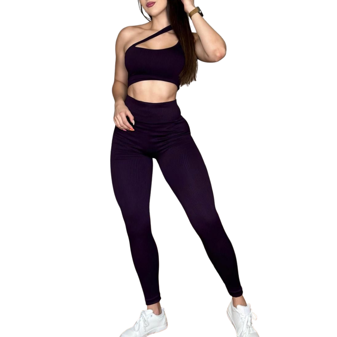 LITE | Conjunto Scrunch Push UP MORADO
