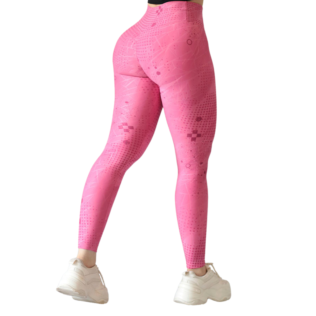 Leggings push up | Supplex Stretch, Liso – Rosa