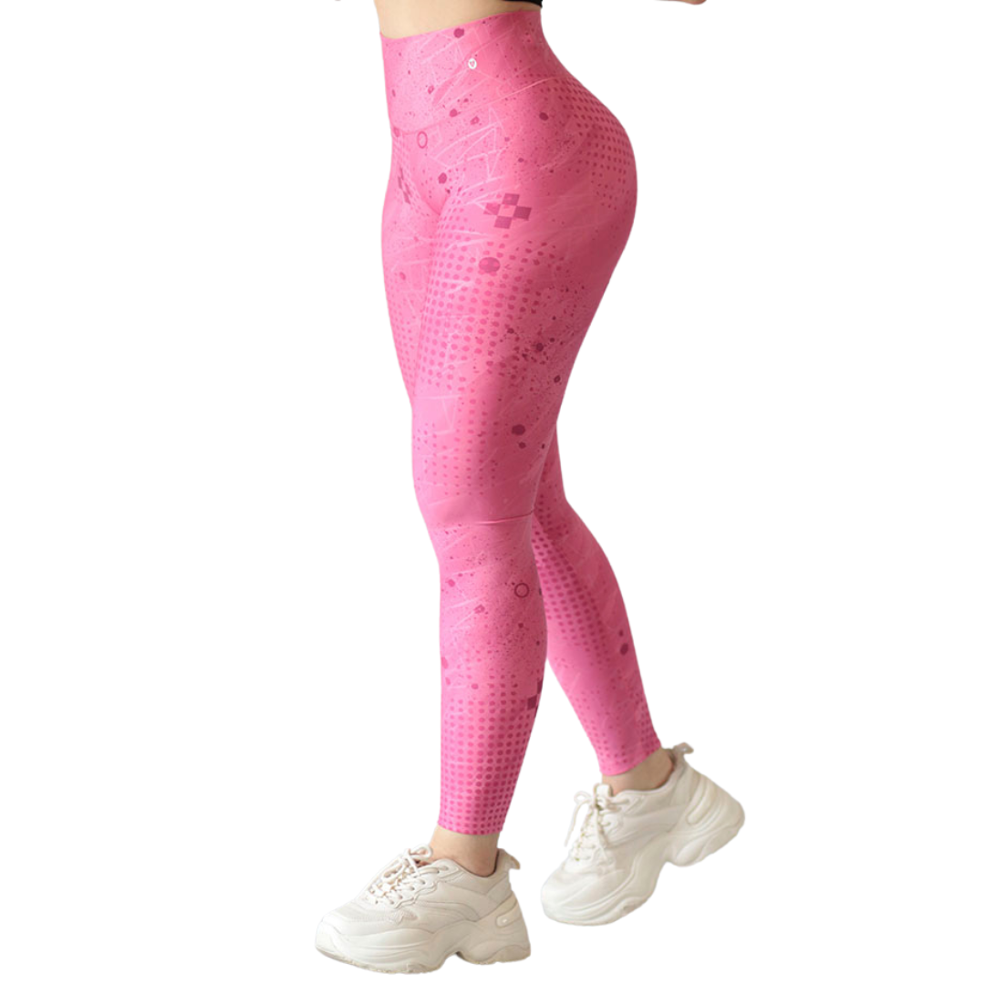 Leggings push up | Supplex Stretch, Liso – Rosa