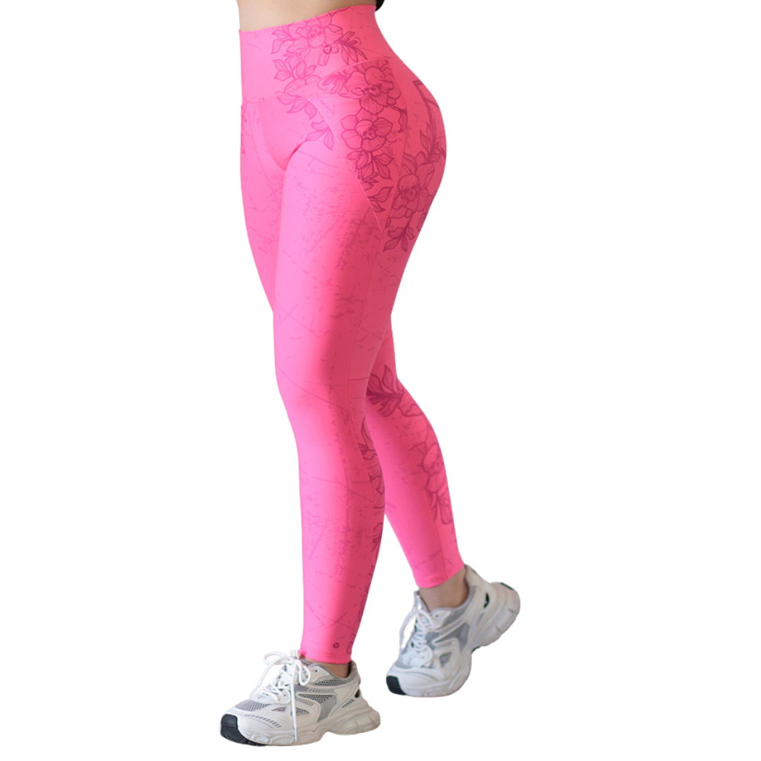 Leggings básico con bolsillos | Supplex Stretch, Liso – rosa