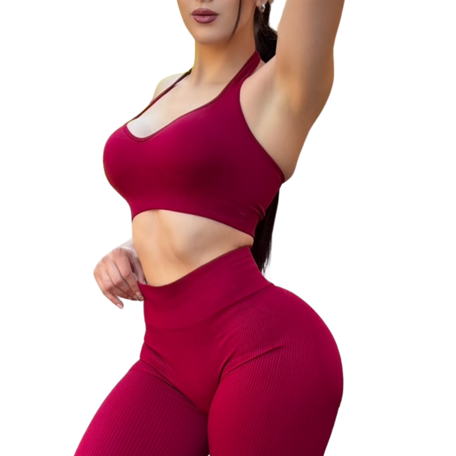 ADRIANAOLIMPO® | Top - Top Halter Deportivo | Dashian Slim – Scarlet Rouge | Ropa deportiva para mujer Elite HotSale Blackfriaday Envío Gratis a México. Mayoreo Menudeo Ofertas Exclusivas