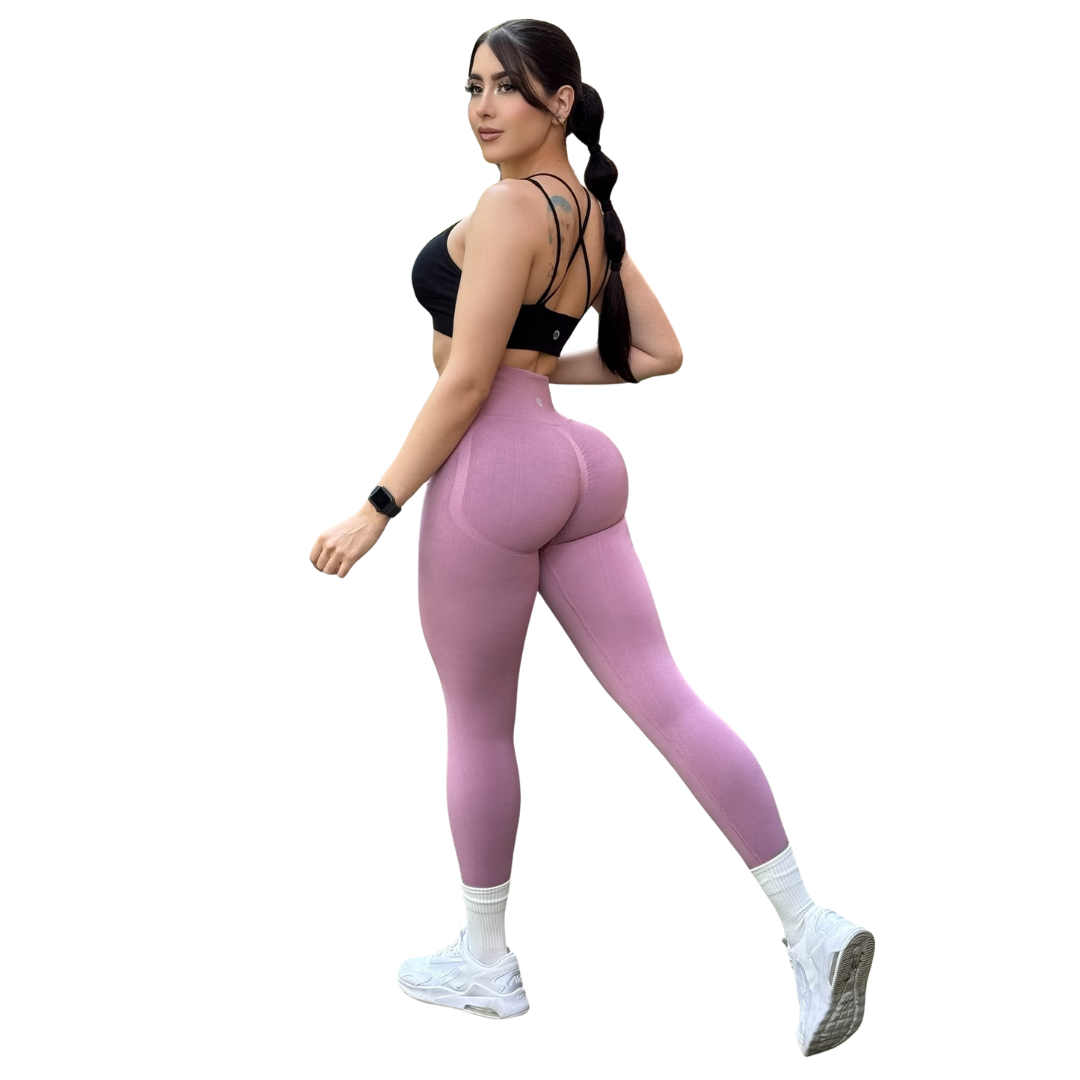 🔸 Leggings Burbuja + Push Up | Seamless Compresión - rubor