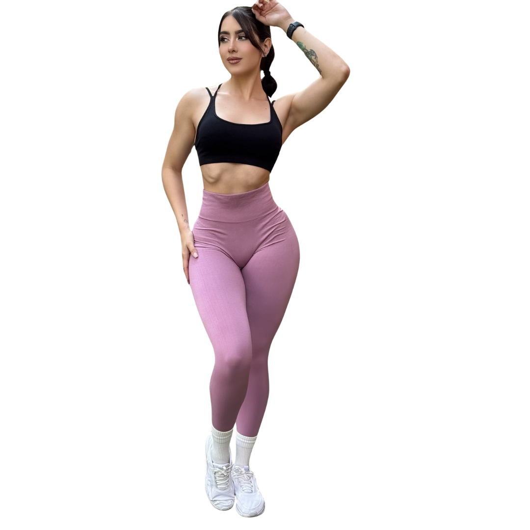 🔸 Leggings Burbuja + Push Up | Seamless Compresión - rubor