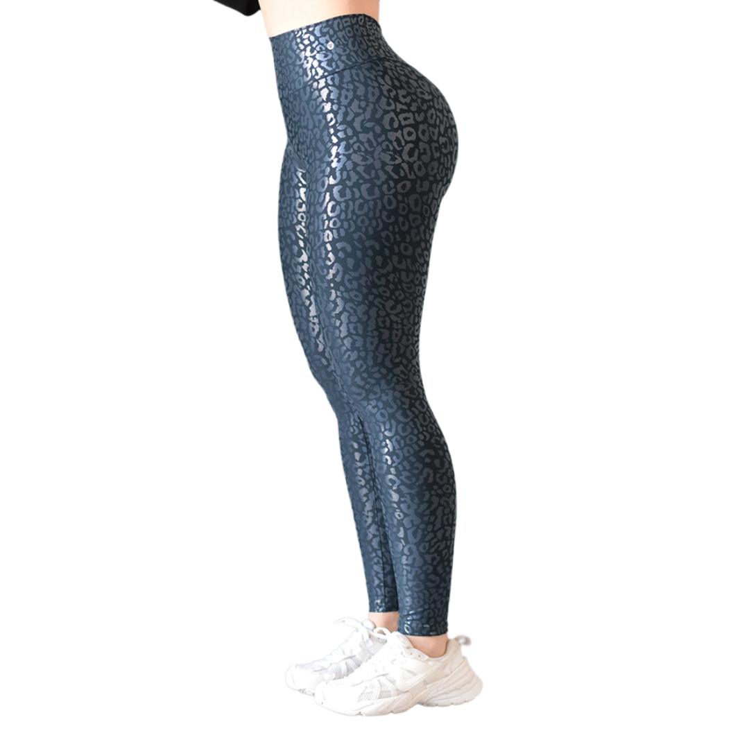 Leggings push up | Supplex Stretch, Destellos Print – Azul