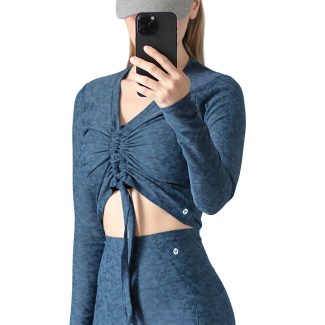CONJUNTO ELITE | SHORT BIKER Y BLUSA TEXTURIZADO
