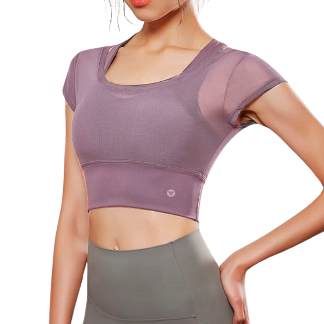 CROP TOP ELITE | ALTO IMPACTO, COPAS INCLUIDAS