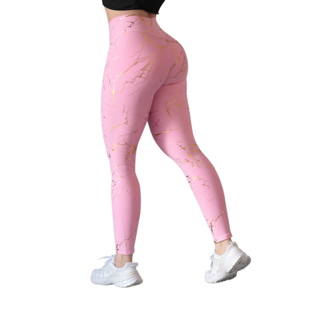Leggings básico | Supplex Stretch, Destellos – Rosa