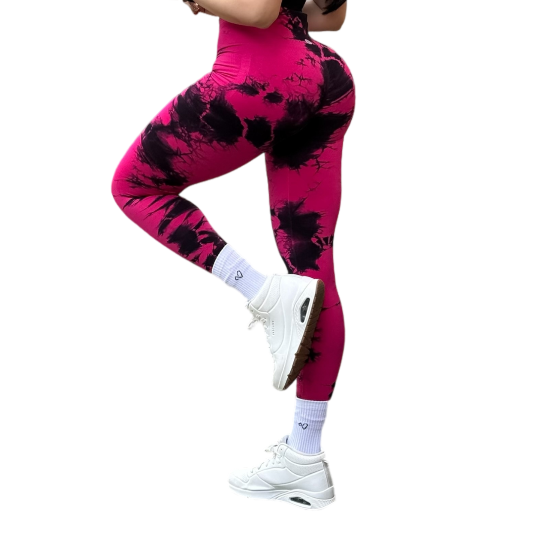 ADRIANAOLIMPO® | Leggins - Leggings Burbuja + Push Up | Seamless Compresión -Tie Day Rosa | Ropa deportiva para mujer Elite HotSale Blackfriaday Envío Gratis a México. Mayoreo Menudeo Ofertas Exclusivas