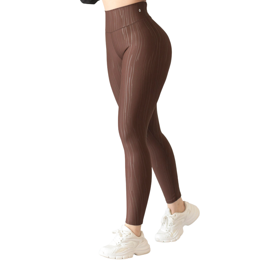 🔹 Leggings push up | Supplex Stretch, Destellos – Café