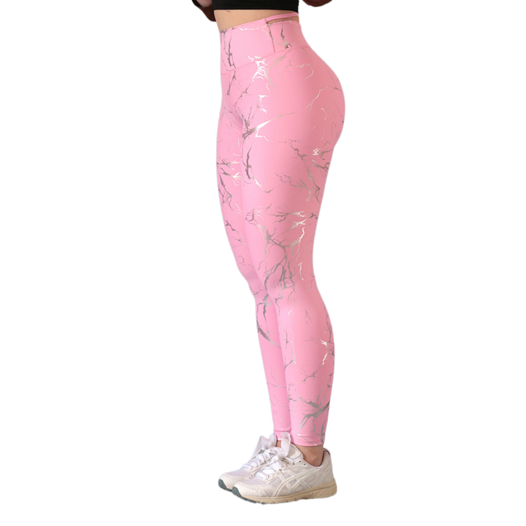 Leggings push up | Supplex Stretch, Destellos Beta – Rosa