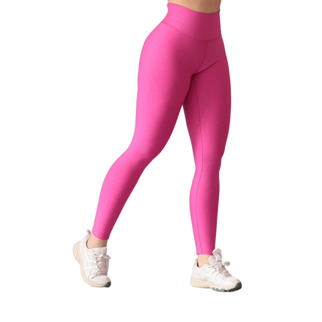 Leggings push up | Supplex Stretch, Relieves Polka – Rosa