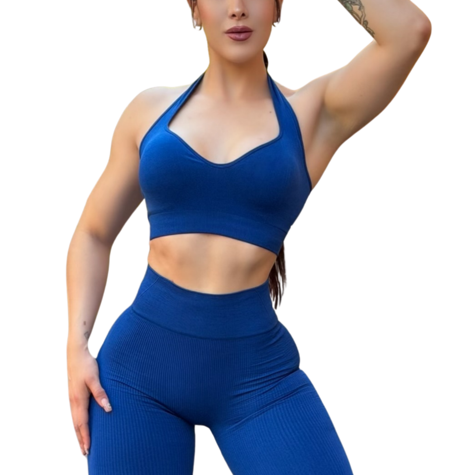 ADRIANAOLIMPO® | Top - Top Halter Deportivo | Dashian Slim – Majestic Blue | Ropa deportiva para mujer Elite HotSale Blackfriaday Envío Gratis a México. Mayoreo Menudeo Ofertas Exclusivas